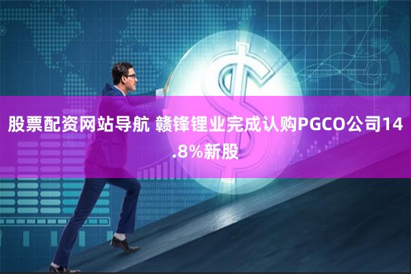 股票配资网站导航 赣锋锂业完成认购PGCO公司14.8%新股